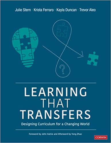 Cover of the book 'Learning That Transfers: Designing Curriculum for a Changing World' featuring puzzle design and a modern layout.